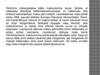 FIE ja käibemaks #5