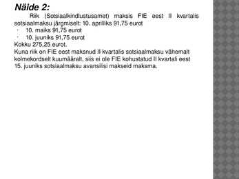 FIE ja sotsiaalmaks #12