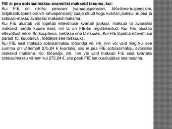 FIE ja sotsiaalmaks #7