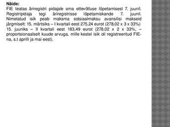FIE ja sotsiaalmaks #8