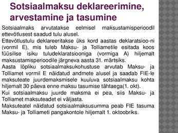 FIE ja sotsiaalmaks #9