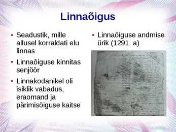 Keskaegne linn ja elu #3