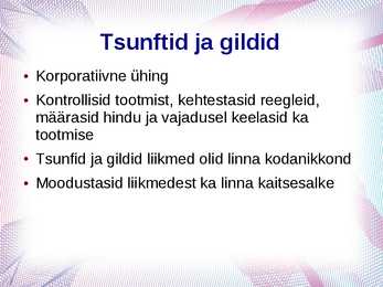 Keskaegne linn ja elu #7