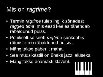 Ragtime #2