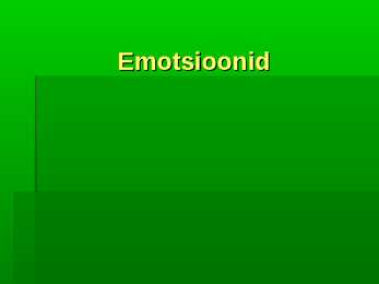 Emotsioonid esitlus