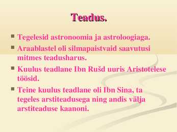 Powerpointi esitlus Araabiast #11