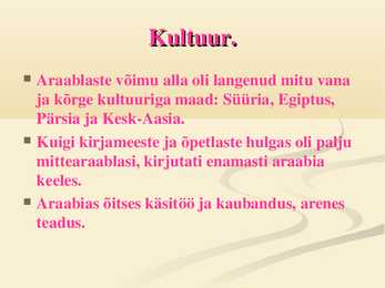 Powerpointi esitlus Araabiast #9