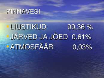 Hüdrosfäär Powerpointi esitlus #3
