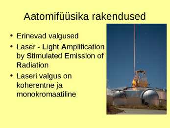 Aatomifüüsika kõkkuvõttev esitlus #30