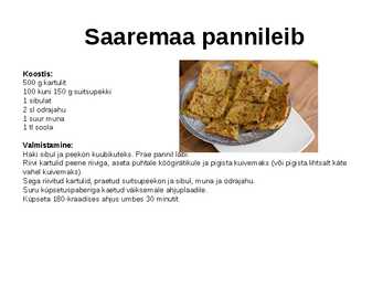 Eesti rahvusköök-Saaremaa #2