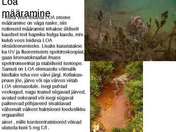 Lahustunud orgaanilise aine tähtsus veekogudes #6
