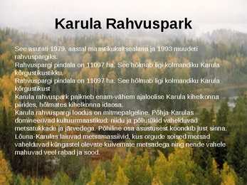 Esitlus-Eesti rahvuspargid #2