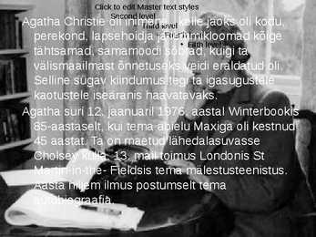 Agatha Christie eluoo esitlus #11
