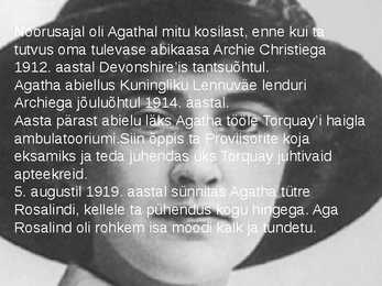 Agatha Christie eluoo esitlus #5
