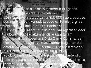 Agatha Christie eluoo esitlus #10