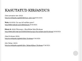 Värvipimedus - ettekanne #17