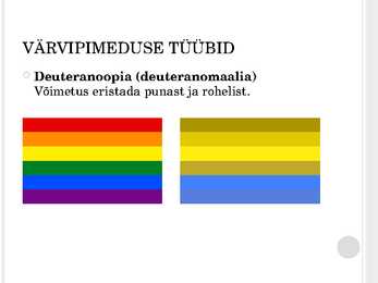 Värvipimedus - ettekanne #6