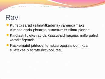 Keratiit - ettekanne #12