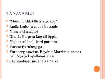 Franz Joseph Haydn - eluloo esitlus #3