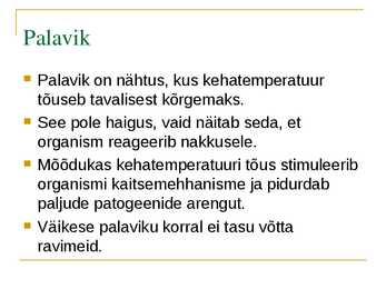 Esitlus-Kaitse haiguste eest #13