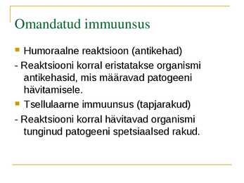 Esitlus-Kaitse haiguste eest #8