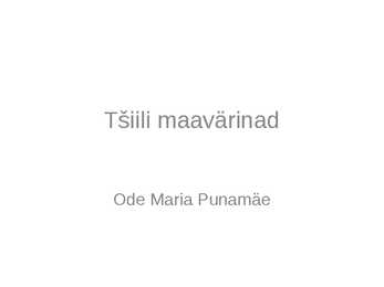 Tšiili maavärinad