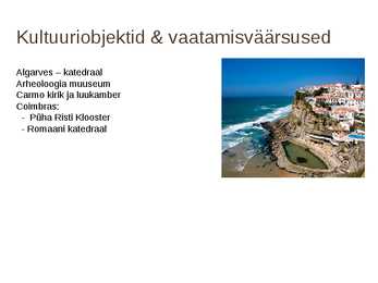 Portugali turismi eeldused #3