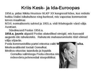 Esitlus-Kriisid ja sõjad pärast II MS #6