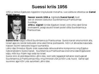 Esitlus-Kriisid ja sõjad pärast II MS #9