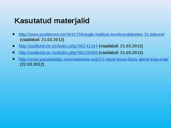 Iraak powerpoint-esitlus #18