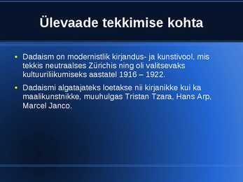 Dadaismi esitlus #8