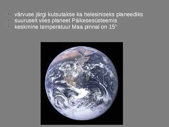 Maa-rühma planeedid #11
