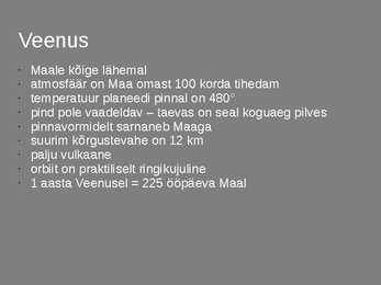 Maa-rühma planeedid #7