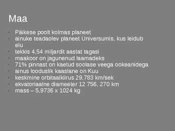 Maa-rühma planeedid #10