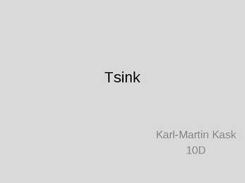 Keemia tsink