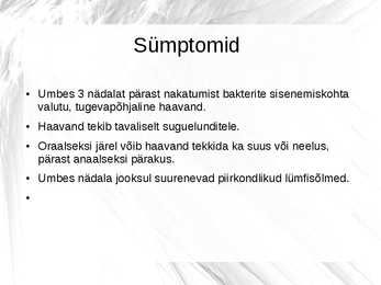 Seksuaalkasvatus- Süüfilis #5