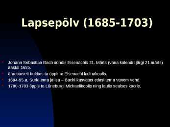 Johann Sebastian Bach poverpoint #3