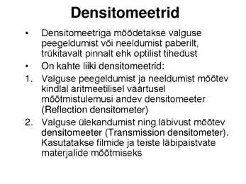 Mõõtmise slaidid