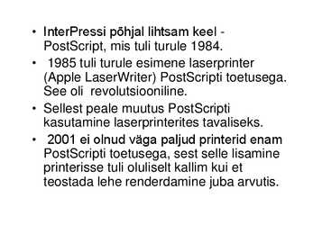Postscript #4