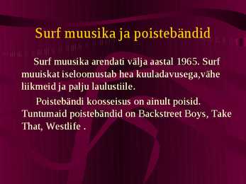 Pop- ja rockmuusika stiilid #12