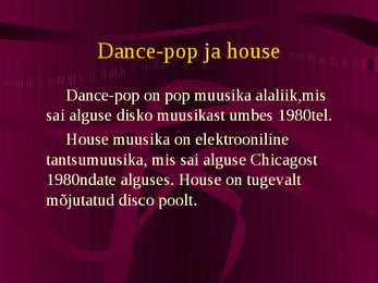 Pop- ja rockmuusika stiilid #14
