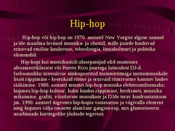 Pop- ja rockmuusika stiilid #19