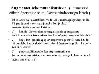 Alternatiivkommunikatsioon-AAC #12