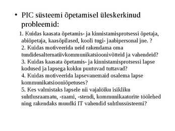 Alternatiivkommunikatsioon-AAC #20