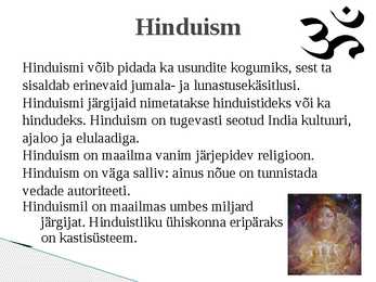Maailma usundid - esitlus #13