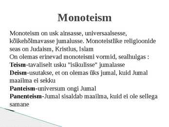 Maailma usundid - esitlus #3