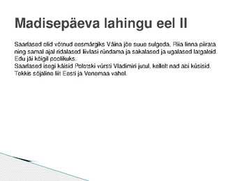 Muistne vabadusvõitlus-POWERPOINT #14