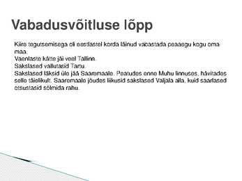 Muistne vabadusvõitlus-POWERPOINT #19