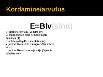 Elektromagnetiline induktsioon esitlus #3