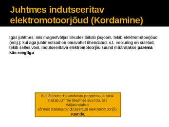 Elektromagnetiline induktsioon esitlus #7